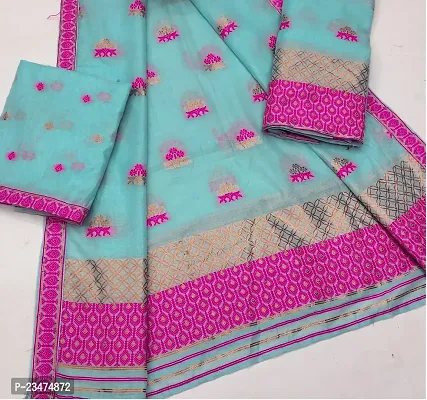 Women's Assamese Guna Heavy Work Weaving Cotton Mekhela Chador Saree-thumb2