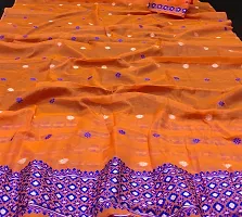 Women's Assamese Guna Heavy Work Weaving Cotton Mekhela Chador Saree-thumb1