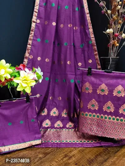 Classic Cotton Saree with Blouse piece for Women