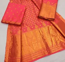 617nx Women's Assamese Guna Heavy Work Weaving Silk Mekhela Chador Saree-thumb1