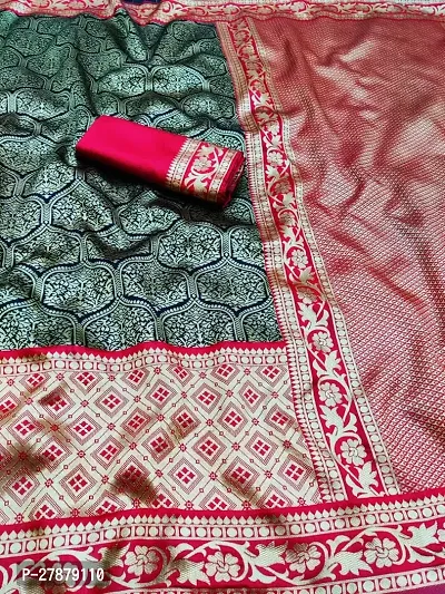 Women Banarasi Silk Saree With Blouse Piece