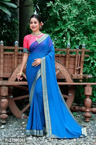 Women Banarasi Silk Saree With Blouse Piece-thumb0