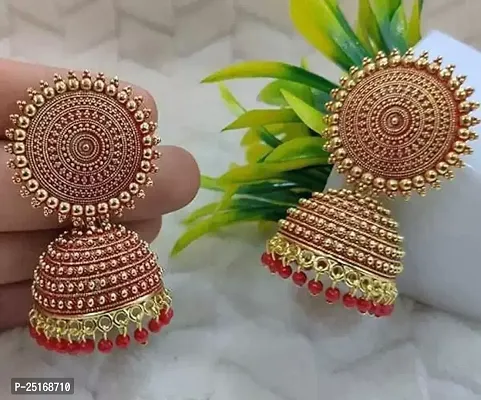 Trendy Alloy Jhumkas Earrings For Women, Pack Of 1-thumb0