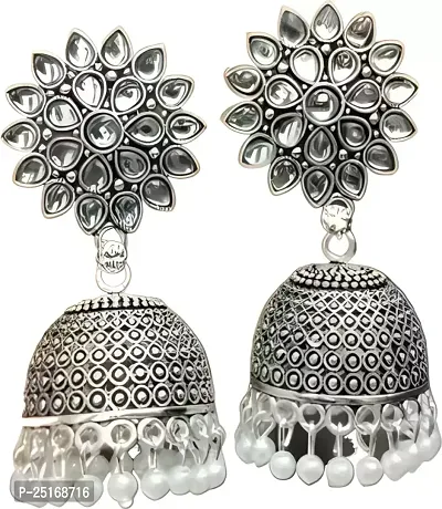 Trendy Alloy Jhumkas Earrings For Women, Pack Of 1-thumb0