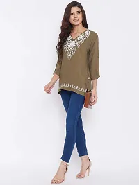 Sethi Daughters Embroidered Rayon Tunic-thumb3