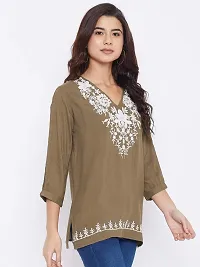 Sethi Daughters Embroidered Rayon Tunic-thumb5