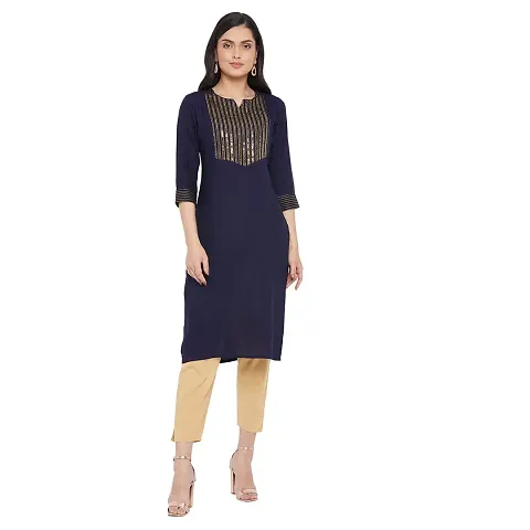 Sethi Daughters Color Embroidered Rayon Kurta