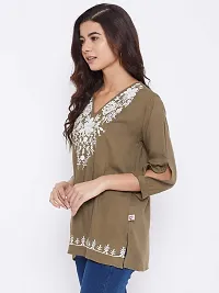 Sethi Daughters Embroidered Rayon Tunic-thumb4