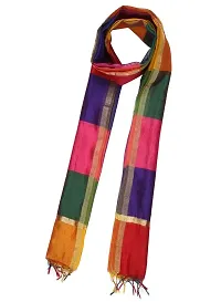Shri Ram Creations Plain Colour Art Silk Women Dupatta 2.25 Mtr. | Light Weight (Multi)-thumb1