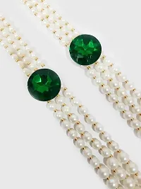 SRC Creations Pearl Necklace Jewellery for Groom Dulha Moti Mala Haar for Men-thumb3
