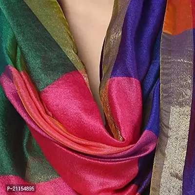 Shri Ram Creations Plain Colour Art Silk Women Dupatta 2.25 Mtr. | Light Weight (Multi)-thumb4