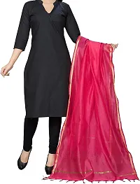 Shri Ram Creations Women's Solid Art Silk Dupatta (SRC-plain-dupatta_Dark Pink_L).-thumb2