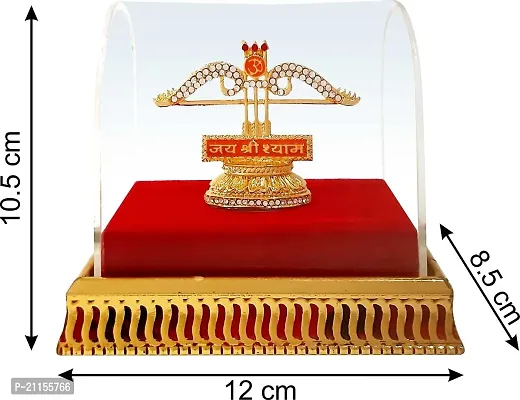 Shri Ram Creations Khatu Shyam Teen Baan Table Top Cabinate Momento-thumb2