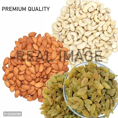 SRC CREATIONS Dry Fruits Fancy Potli Pack Cashew Nuts 100g, Almond Kernels 100g, Green Raisins 100g for festive, wedding, Family, Friends and other gifting purpose-thumb3