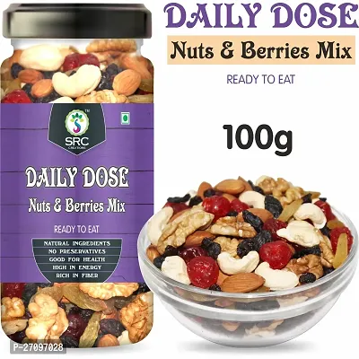 SRC CREATIONS Daily Dose | Nuts  Berries Mix | Ready to eat | Breakfast Food (100g)