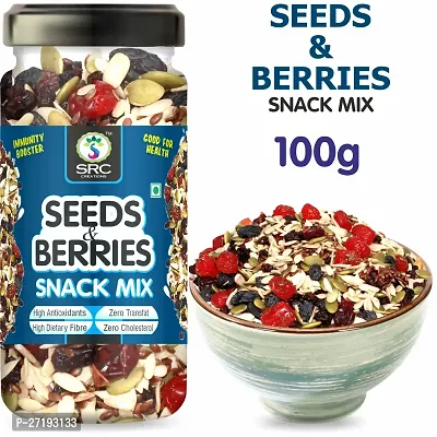 SRC CREATIONS Seeds  Berries 100 g | Ready to Serve | Super Food | Breakfast Food
