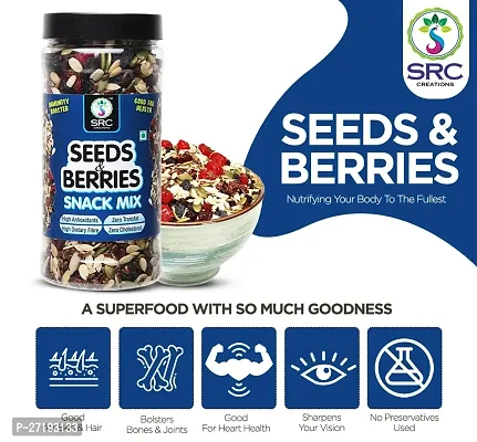 SRC CREATIONS Seeds  Berries 100 g | Ready to Serve | Super Food | Breakfast Food-thumb4