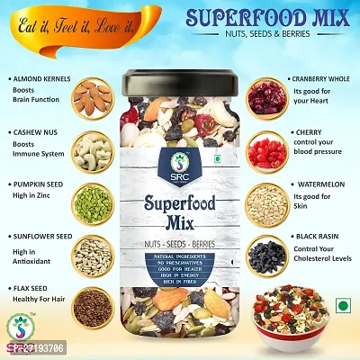 Superfood Mix Nuts-Seeds-Berries Mixture Ready to eat Breakfast Food (100g)-thumb3