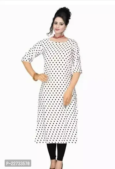 Pretty Grey Printed Crepe Kurta For Women-thumb0