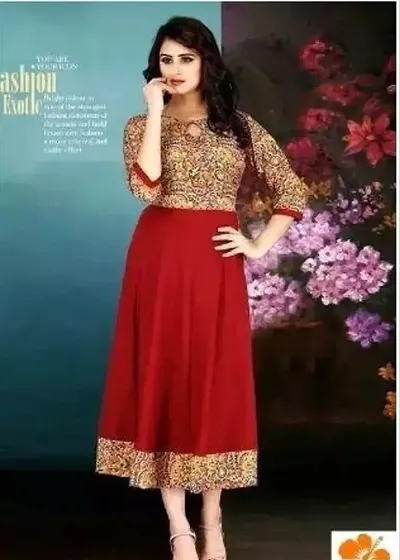 Pretty Crepe Kurta For Women