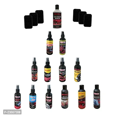 Bentag Combo of 13 Pcs all in one  for car cleaner, tyre polish