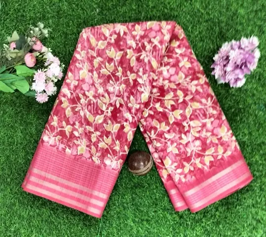 Must Have Cotton Saree with Blouse piece