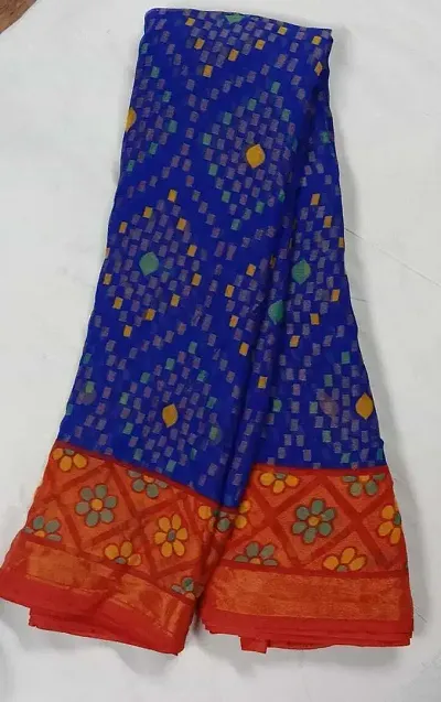 Stylish Brasso Saree with Blouse piece For Women