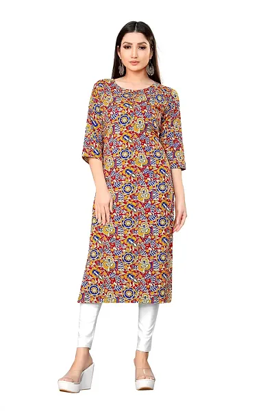 Attractive Crepe Straight Kurta For Women