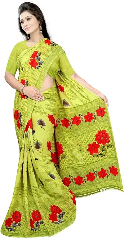 Stylish Georgette Saree with Blouse Piece For Women