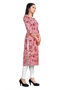 Stylish Maroon Crepe Printed Stitched Kurta For Women-thumb3