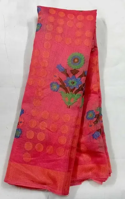 Beautiful Brasso Saree With Blouse Piece