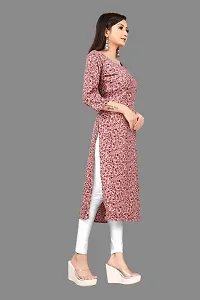 Stylish Maroon Crepe Printed Stitched Kurta For Women-thumb2