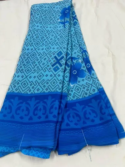 Stylish Georgette Saree with Blouse piece For Women