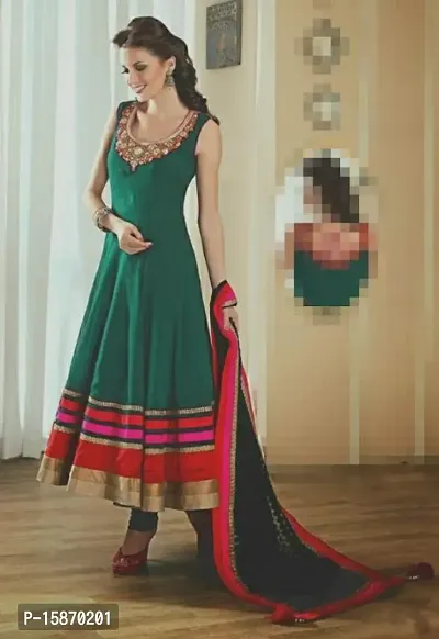 Stylish Fancy Georgette Kurta With Bottom Wear And Dupatta Set For Women