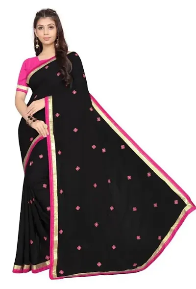 Stylish Solid Ready to Wear (Stitched) Saree for Women