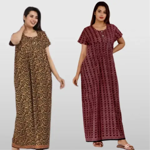 Elegant Nighties For Women Pack Of 2