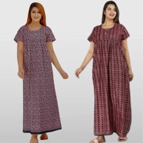 Elegant Nighties For Women Pack Of 2