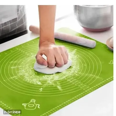 Mat Silicone Chapati Atta Kneading Mat NonStick Fondant Rolling Mat Stretchable for Kitchen Roti Chapati-thumb0