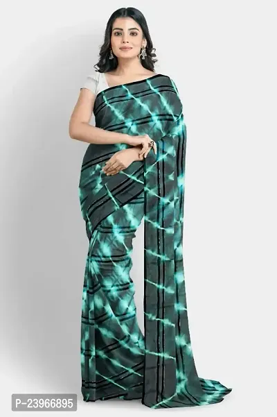 Trendy Georgette Saree Without Blouse Piece For Women