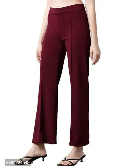 Women Cotton Blend Solid  Relaxed Pant