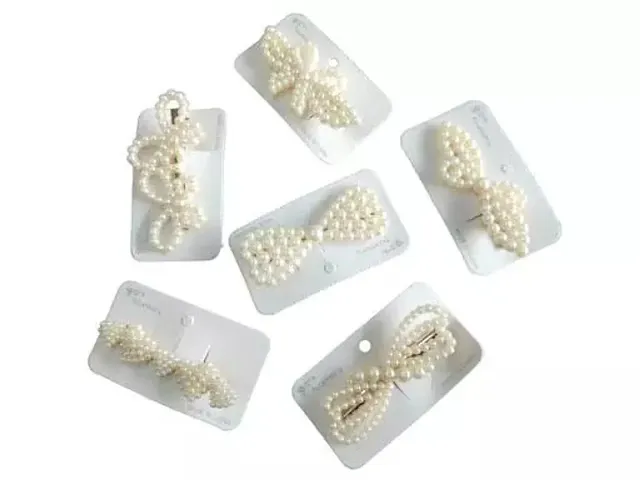 Pearl Hair Clips (Pack Of Pcs)