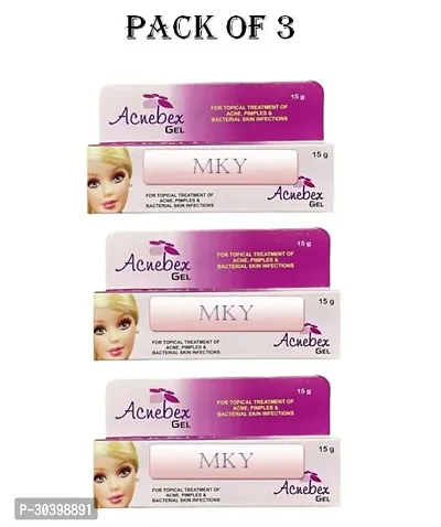 MKY Acnebex Gel For Acne free Skin 15g (Pack of 3)-thumb0