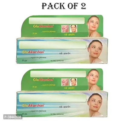 GLO AKARSHAN SKIN WHITENING  BRIGHTENING CREAM ( PACK OF 2)-thumb0