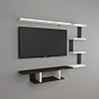 Wall Mount Tv Entertainment Unit with Set Top Box Stand with Wall Shelf Display Rack  Ideal for Up to 42-thumb1