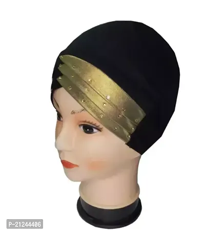 Stylish Polycotton Turban Design Under Hijab Cap For Women-thumb0