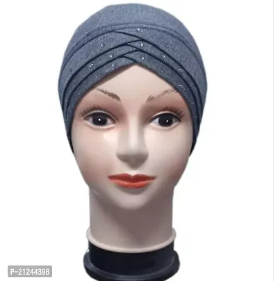 Stylish Polycotton Turban Design Under Hijab Cap For Women