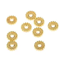 DYDU 100 Pieces Metal Alloy Jewelry Making Spacer Beads 6mm Gold (59001578DY)-thumb2