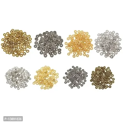 DYDU 100 Pieces Metal Alloy Jewelry Making Spacer Beads 6mm Gold (59001578DY)-thumb0