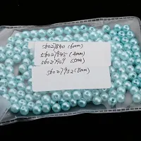 DYDU 400Pcs Imitation Pearl Bead Loose Spacer Pierced Beads DIY Finding 4mm Blue (56027945DY)-thumb2