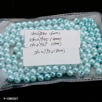 DYDU 400Pcs Imitation Pearl Bead Loose Spacer Pierced Beads DIY Finding 4mm Blue (56027945DY)-thumb3